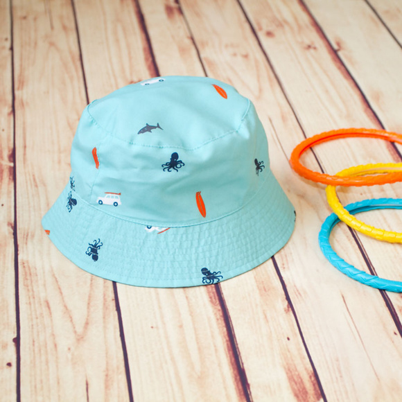 Carter's Other - Carter's Reversible Blue Beach Hat